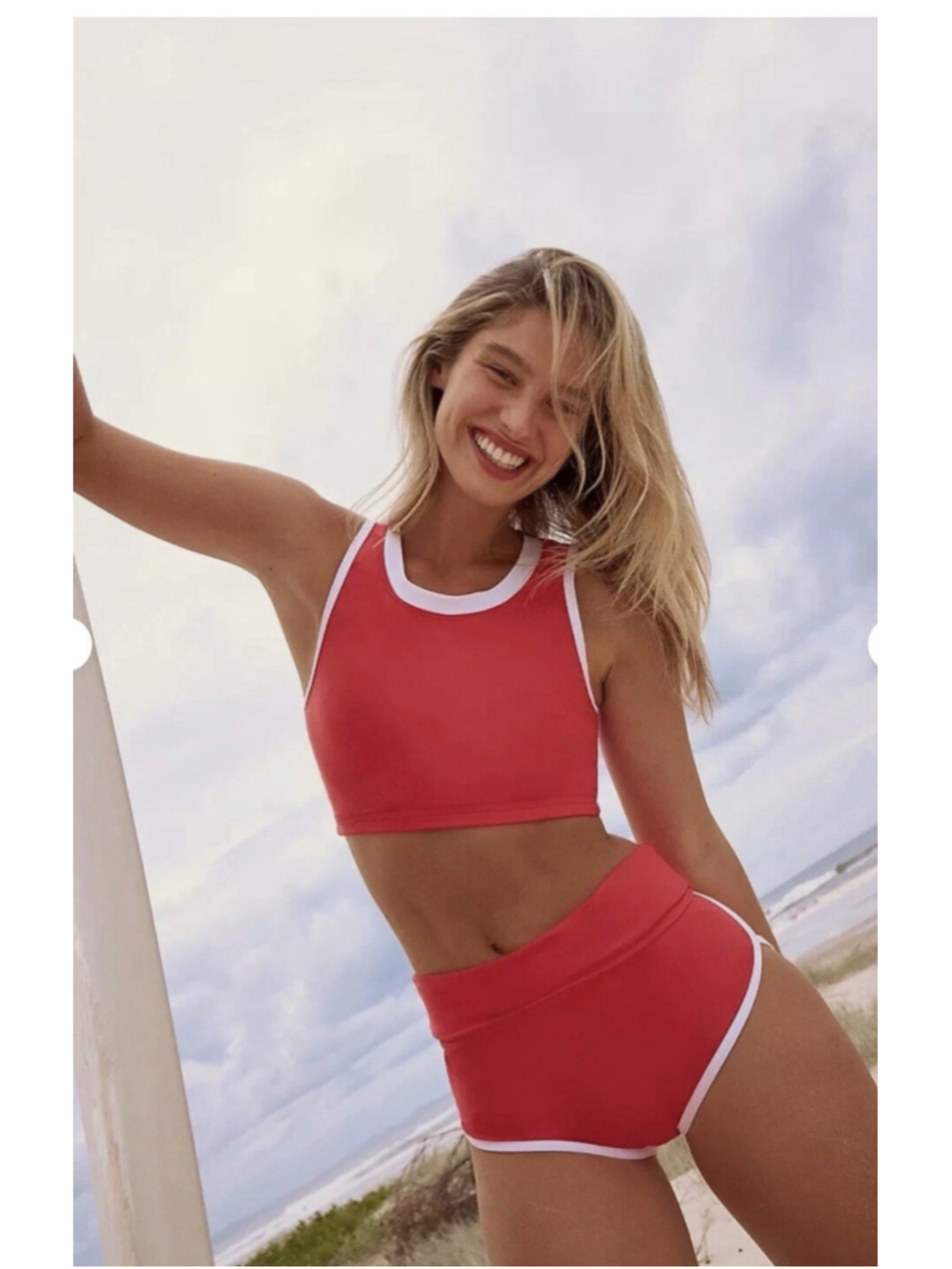 FREE PEOPLE Salt Gypsy Betty Surf Bottoms in Red Size Medium S81 - Picture 8 of 9